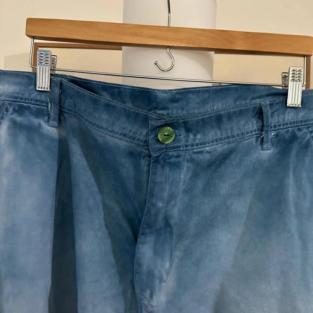 Supervsn Mens Studio Cargo Pants‎ Blue denim wash  Size Large